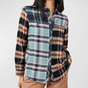 Brando Mixed Plaid Button-Front Shirt